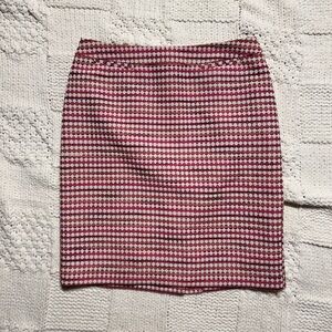 Halogen Pink White Black Gingham Mini Skirt